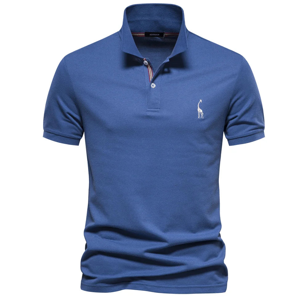 Men's Polo Shirts Cotton Polo Shirts for Men Short Sleeve High Quality Solid Polo Men New Summer Clothing