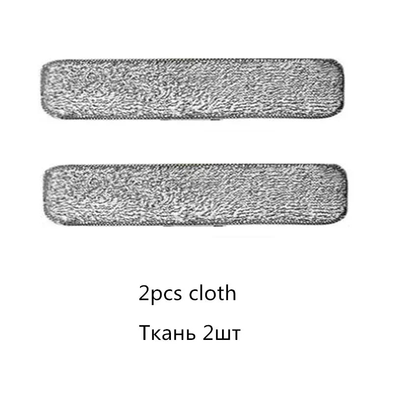 Telescopic Window Glass Cleaner Or 2 Rag Microfiber Head High-rise Building Wipers Dust Mud Cleaning Glass Scraper Spin Scrubber