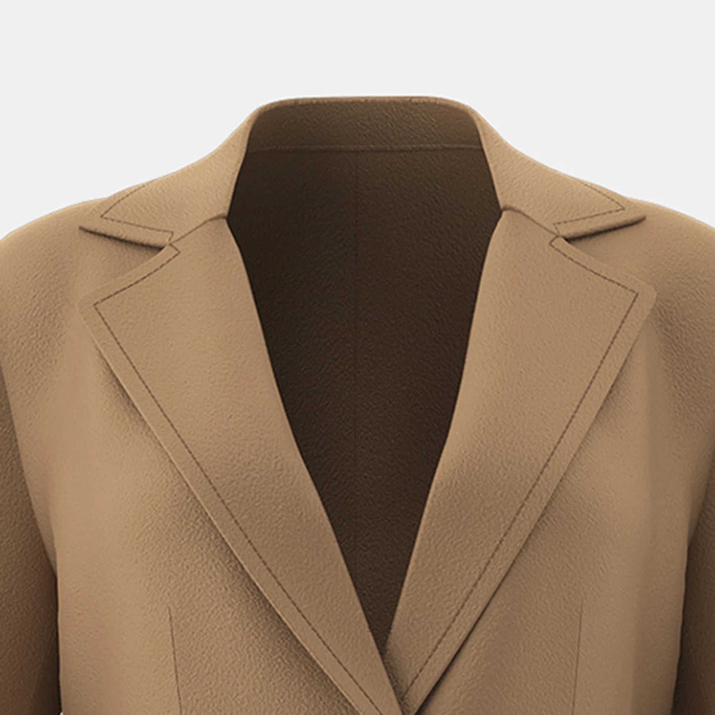 Women's Coats Autumn Winter Camel Plain French Single Breasted Pocket Long Sleeve Lapel A-Line Maxi Casual Coats