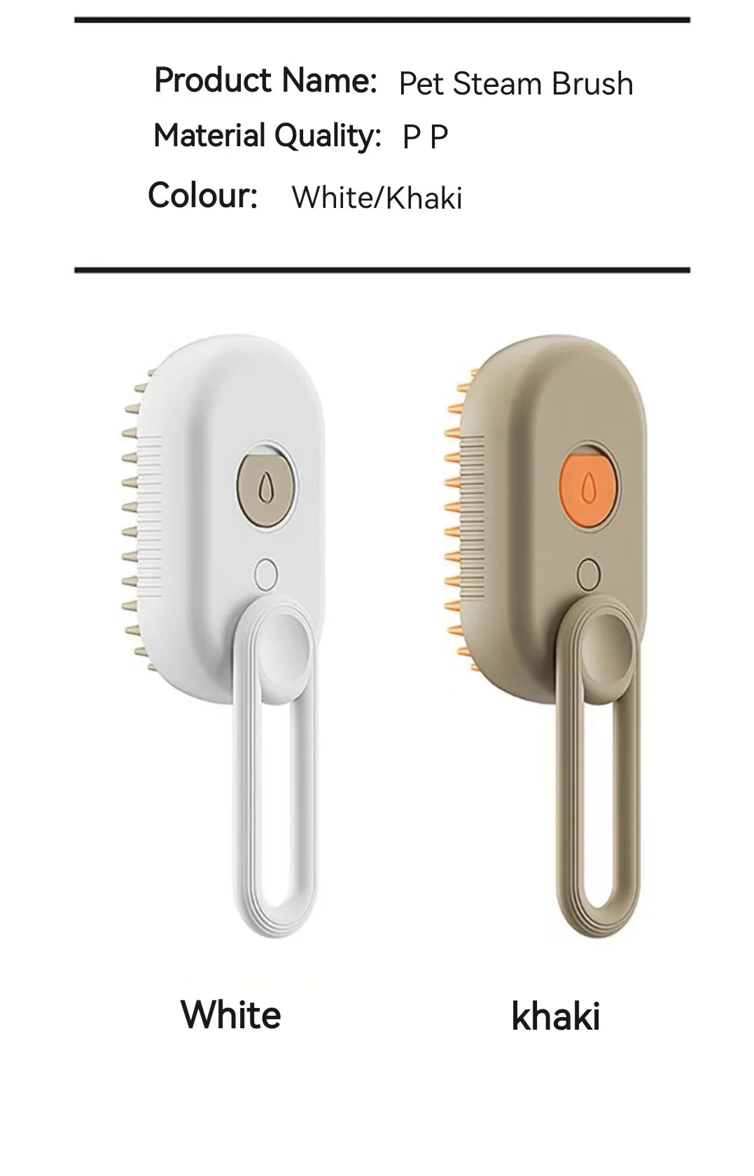 3-in-1 Hondenhaarborstel Kattenhaarborstel Elektrische Huisdierreinigingsborstel Stoomsprayborstel Massage Ontharingskam Anti-vliegborstel