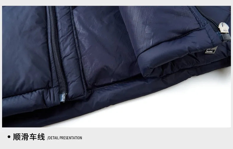 Men's Top Grade Designer Brand Parka Jacket, Casual Fashion Hooded Cropped Windbreaker, and Quilted Puffer Male Coats
