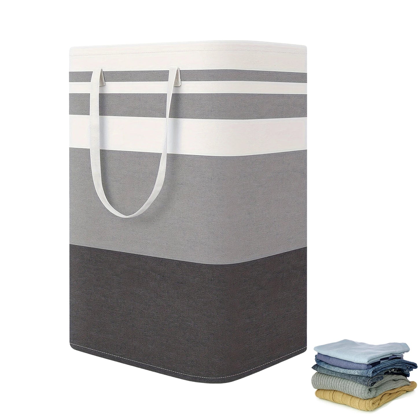 75L Grote waszakken Manden met handvatten Duurzame wasmand voor thuis, slaapzaal, hotels, wasgoed 40*30*60cm