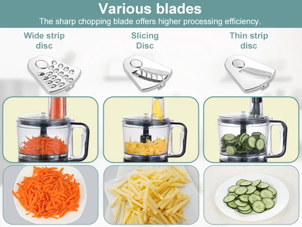 8 in 1 2L Capaciteit 800W met Kan Thuis Keukenmachine Hakmolen Mixer Elektrische Blender Sapcentrifuge