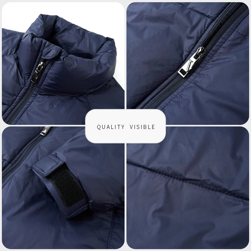 Men's Top Grade Designer Brand Parka Jacket, Casual Fashion Hooded Cropped Windbreaker, and Quilted Puffer Male Coats