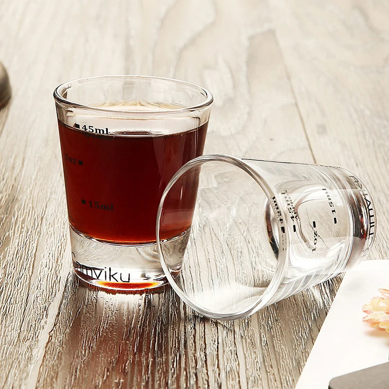 1 stuks 30 ml glazen maatbeker met schaal, shotglas, bakgereedschap, keuken- en barapparatuur, accessoires