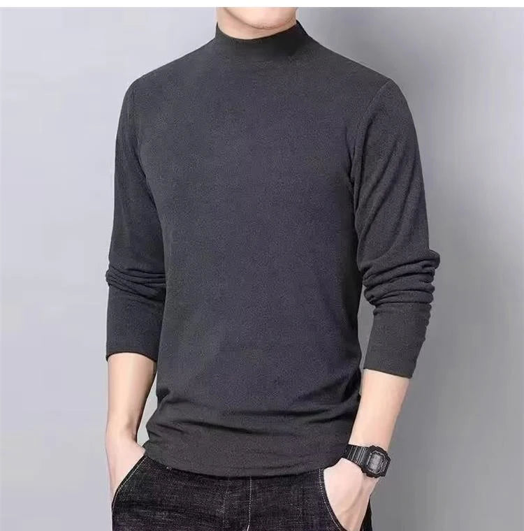 Heren Basic Turtleneck Trui Eenvoudige Winter Casual Trui Zoete Onderkleding Chique Heren Truien Lange Mouw