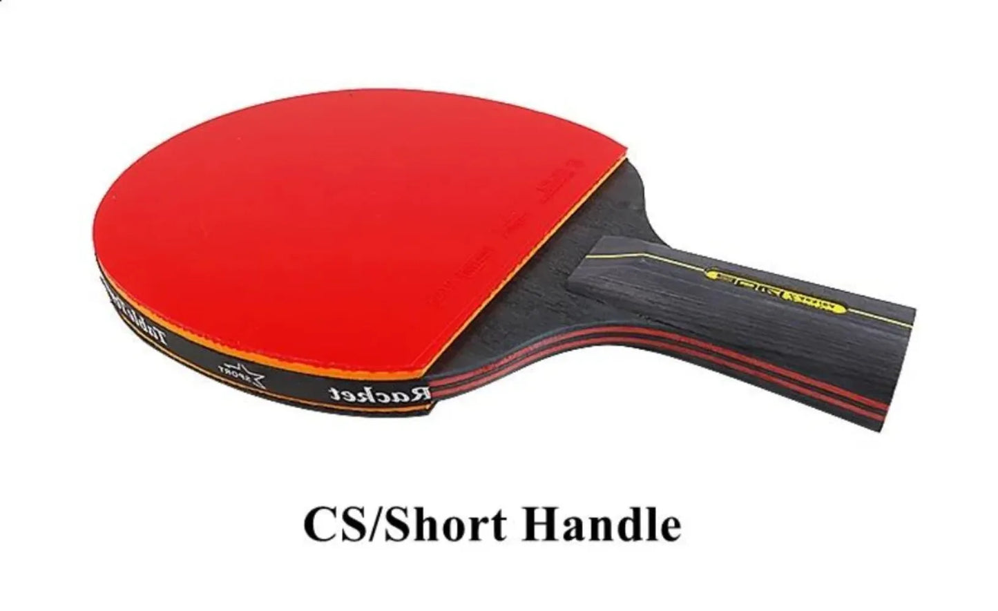 5/6 Star Tafeltennisracket 2PCS Professionele Ping Pong Racket Set Pimples-in Rubber Hoge Kwaliteit Blade Bat Paddle met Tas