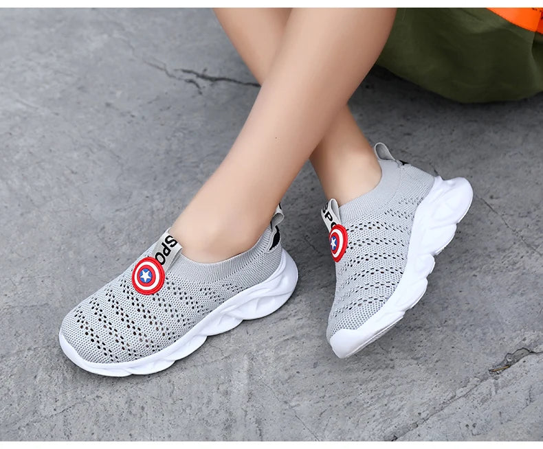 Unisex Summer Children Shoes Sport Sneakers Breathable Casual Shoes Mesh Net Cloth Kids' Sports Flat Sneakers