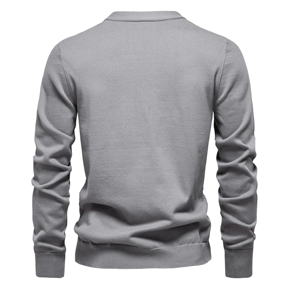 Men's V-Neck Button Up Cotton Cardigan Sweaters Casual Social Knitted Sweater Cardigans for Men