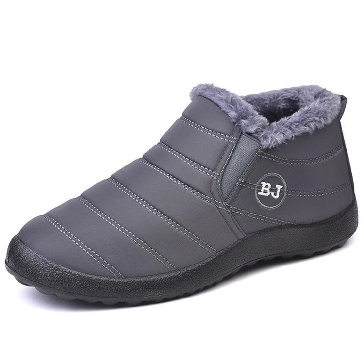Unisex Snow Warm Boots Slip-On Winter Shoes Fashion Shoes Waterproof Ankle Work Boots For Men & Women