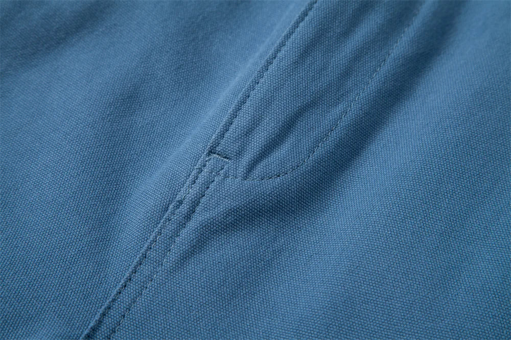 2025 Heren 5-inch Casual Shorts 100% Katoen Effen Elastische Taille Zomer Comfortabel Strand Zakelijk Sociaal Multi Kleuren