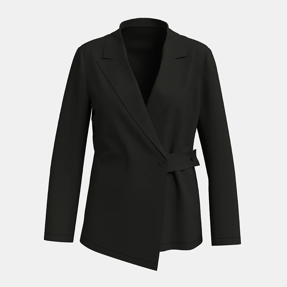Damesblazers All Season Fashion Decent Button Lange Mouw Sjaalkraag Kantoordamesblazers