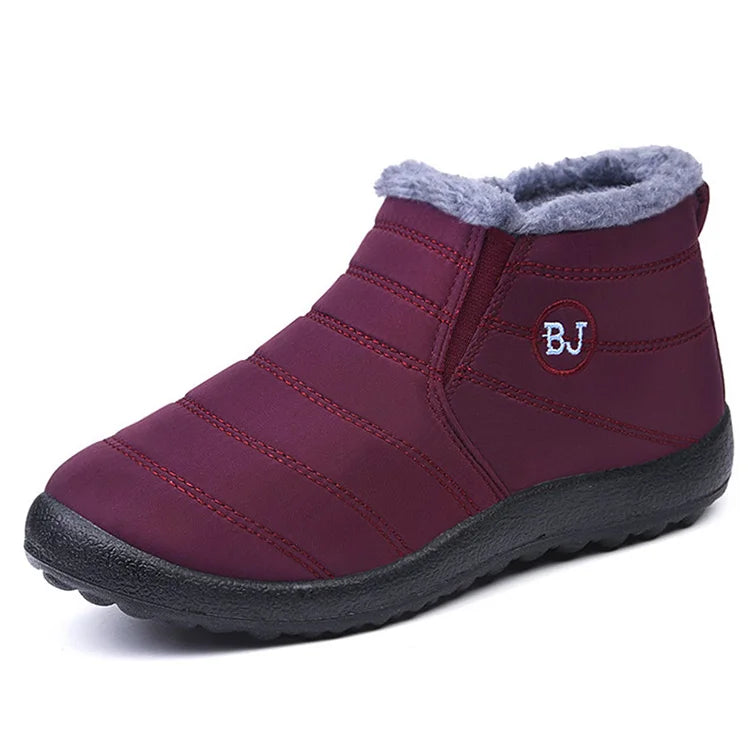 Unisex Snow Warm Boots Slip-On Winter Shoes Fashion Shoes Waterproof Ankle Work Boots For Men & Women