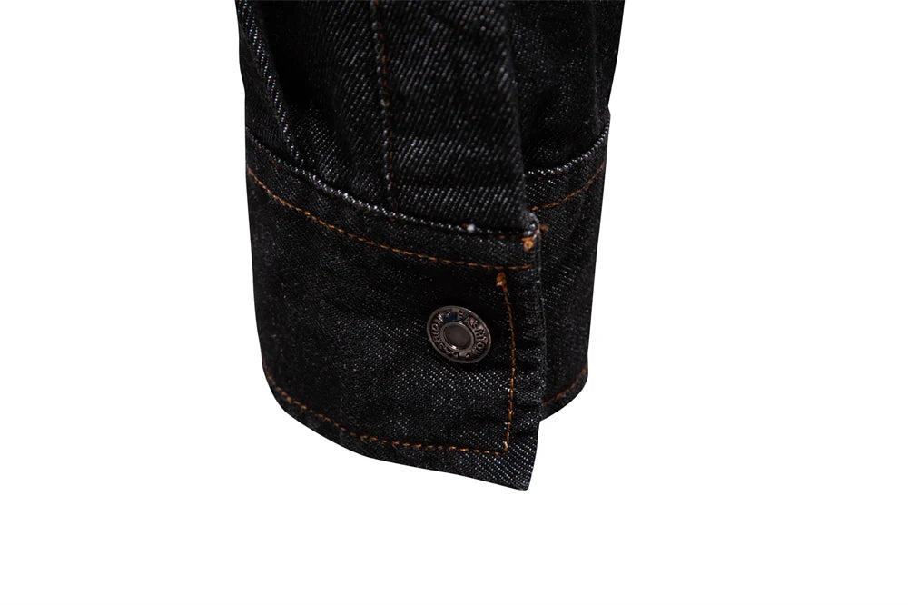 Men's 100% Cotton Denim Shirts Autumn Thickened High Quality Solid Colour Shirt With Button Casual Jeans Shirt For Men