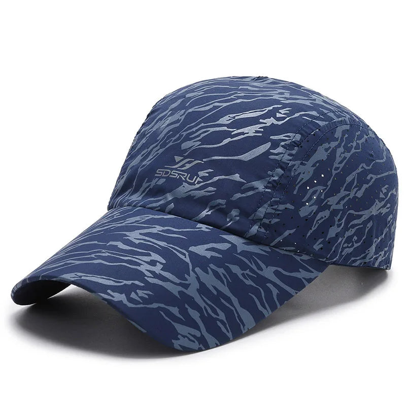 Summer Quick Drying Breathable Thin Women Men's Baseball Cap Outdoor Sports Fishing Travel Cycling Climbing Sun Hat A220