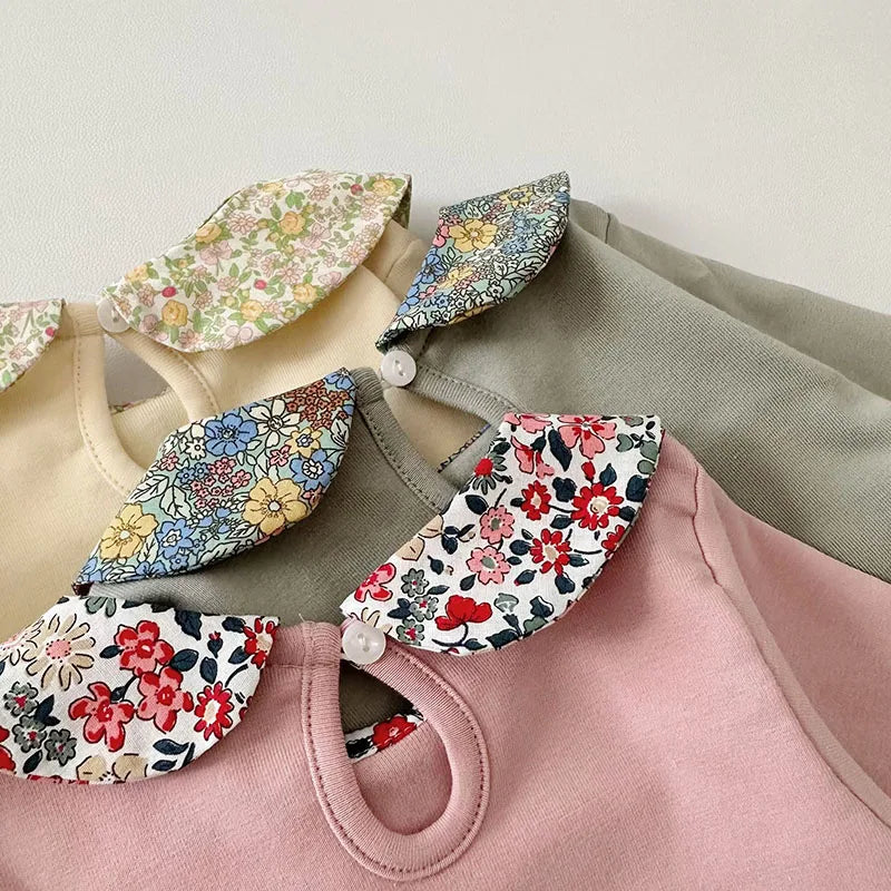 New Spring Baby Shirt Girls Cute Floral Blouse Toddler Outwear Clothes Infant Tops 0-2Y Girls
