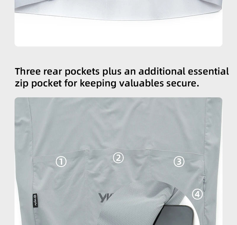 2025 Summer Men Cycling Jersey Road Bike Shirt Bicycle Jersey YKK Zipper Breathable Aerodynamic Raglan Sleeve Quick-drying