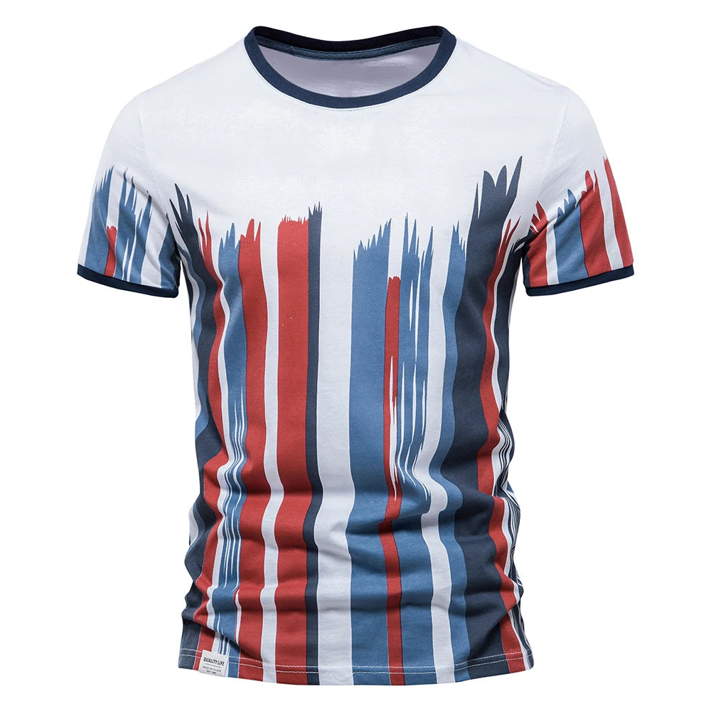 Fashion Designer Cotton T Shirt Men Short Sleeve Casual Sport Summer Tops Tee Shirts Brand Quality Men Clothing