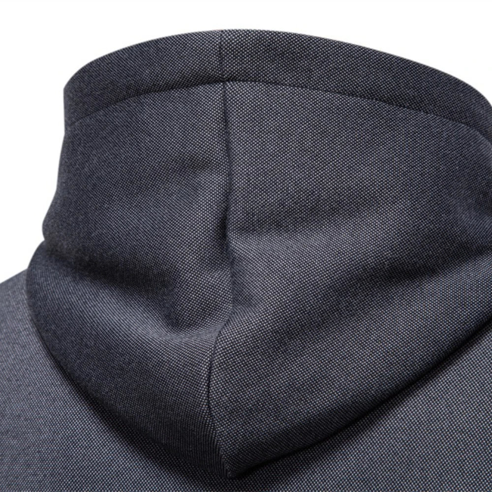 Men's Hoodie Solid Colour Winter Warm Retro Streetwear Minimalist Design Sportswear Zipper Hooded Sweatshirts