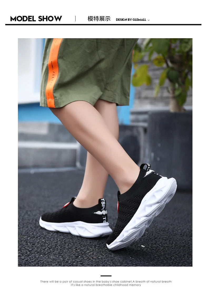 Unisex Summer Children Shoes Sport Sneakers Breathable Casual Shoes Mesh Net Cloth Kids' Sports Flat Sneakers