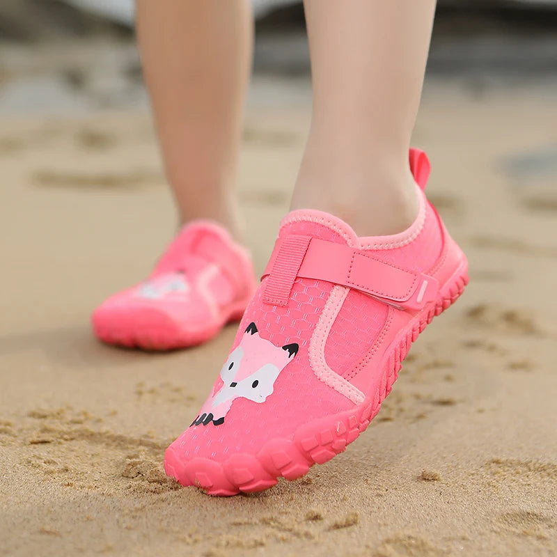Kids Wide Toe Beach Shoes Lightweight Breathable Non Slip Rubber Sole with Durable Construction for Long Lasting Use