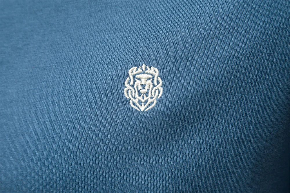 100% Cotton Embroidery Men's Polo Shirts Solid Colour Short Sleeve Polo Shirts Summer Social Polos For Men