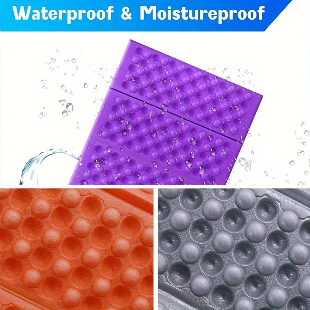 Camp Cushion Outdoor Hiking Massage Mat Camping Training Moisture-proof Pad Honeycomb Massage Mat Park Foldable Picnic Sitting