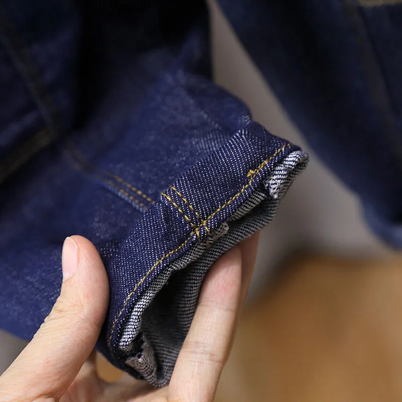 New Spring Kids Jeans Children Cute Solid Colour Denim Blue Pants Girls Loose Thin Style Harem Pant 1-7 Years Girls