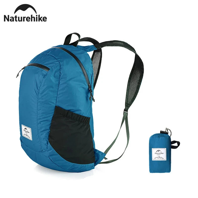 Camping Backpack 18L Capacity Portable Foldable Waterproof Shoulder Bag Men Women Outdoor Travel Hiking Backpack