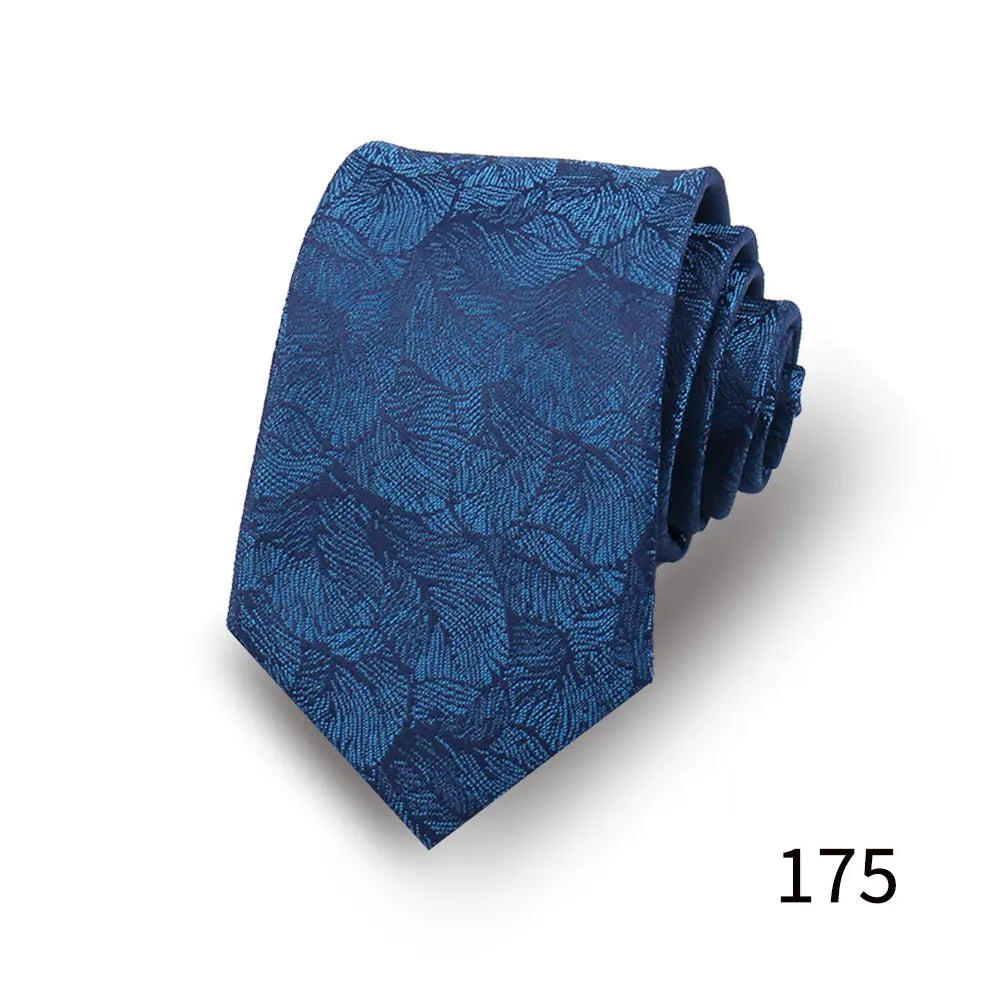 Heren luxe Paisley stropdas met bloemenprint in bruiloftsstijl, zakelijke stropdas van polyester, 146 x 7,5 cm, cadeau voor volwassen mannen.