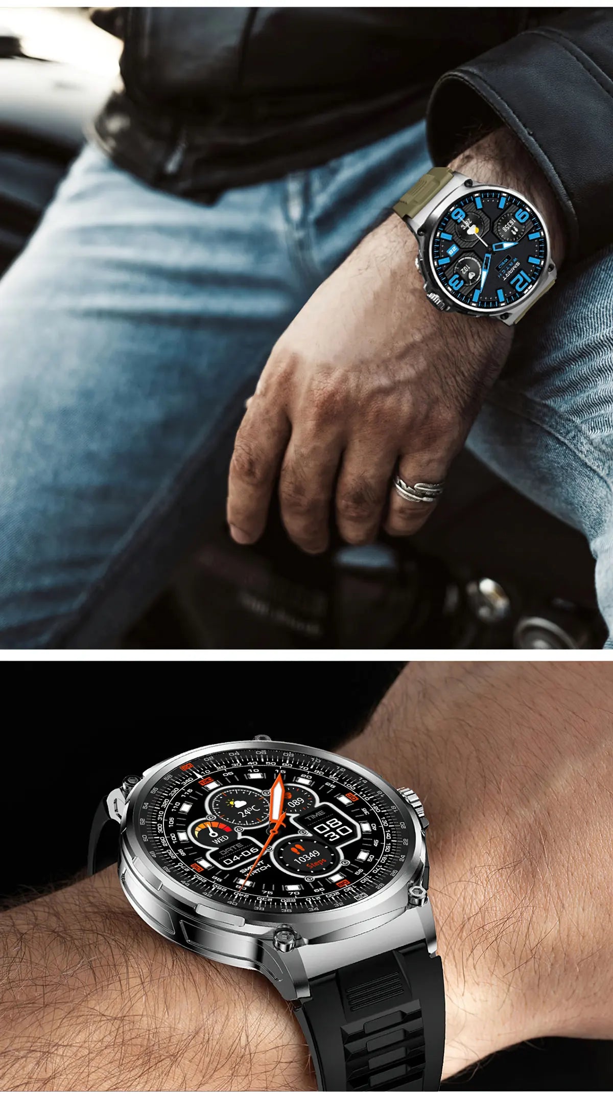 2025 GPS Track Smartwatch 1,85-inch Ultra HD AMOLED-scherm 710mAh-batterij Bluetooth Call Smartwatch voor mannen - Compatibel met HUAWEI en Xiaomi iOS
