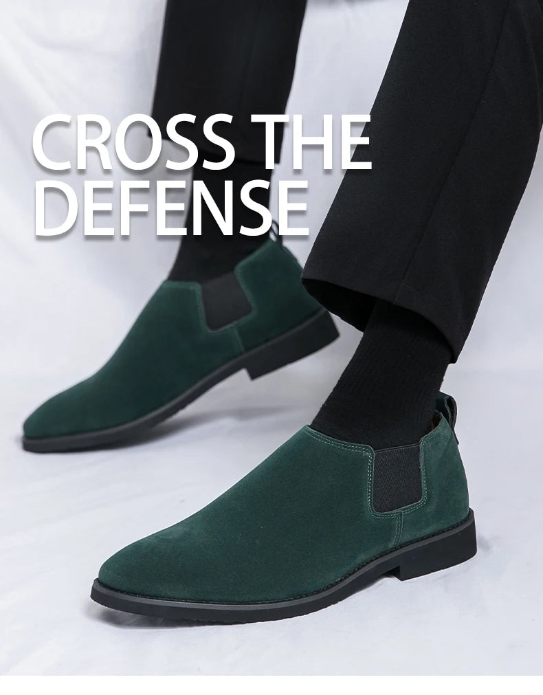 Plus Size 47 48 Men Outdoor Dress Walking Shoes Suede Leather Male Formal Business Oxford Gentleman British Chelsea Shoes
