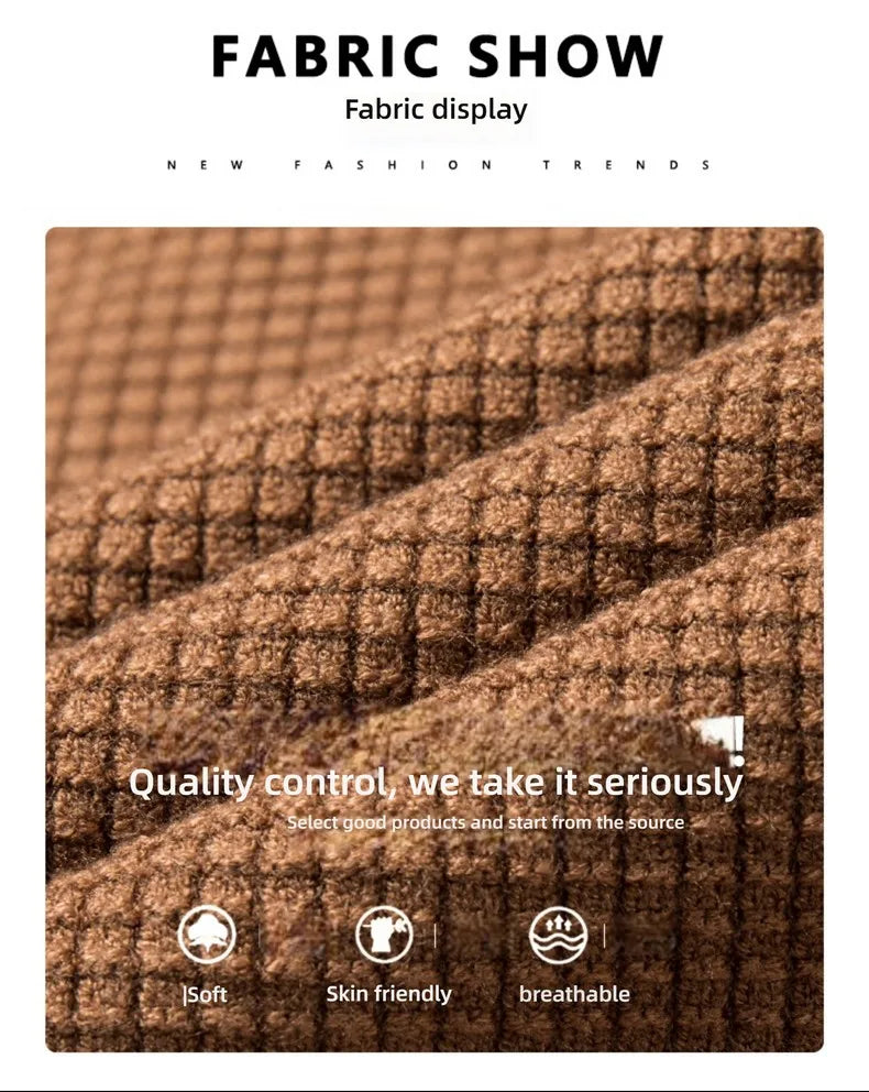 Men's Top Grade Fake Two Collared Fashion, Designer Knitted Pullover Sweater, Casual Brand Slim Fit Male Jumpers