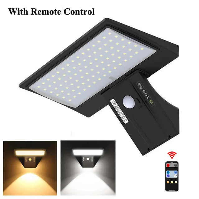 Solar Outdoor Lamps Garden Wall Motion Sensor Street Lawn Light IP 65 Waterproof Warm White Courtyard Solar Power Spotlighting