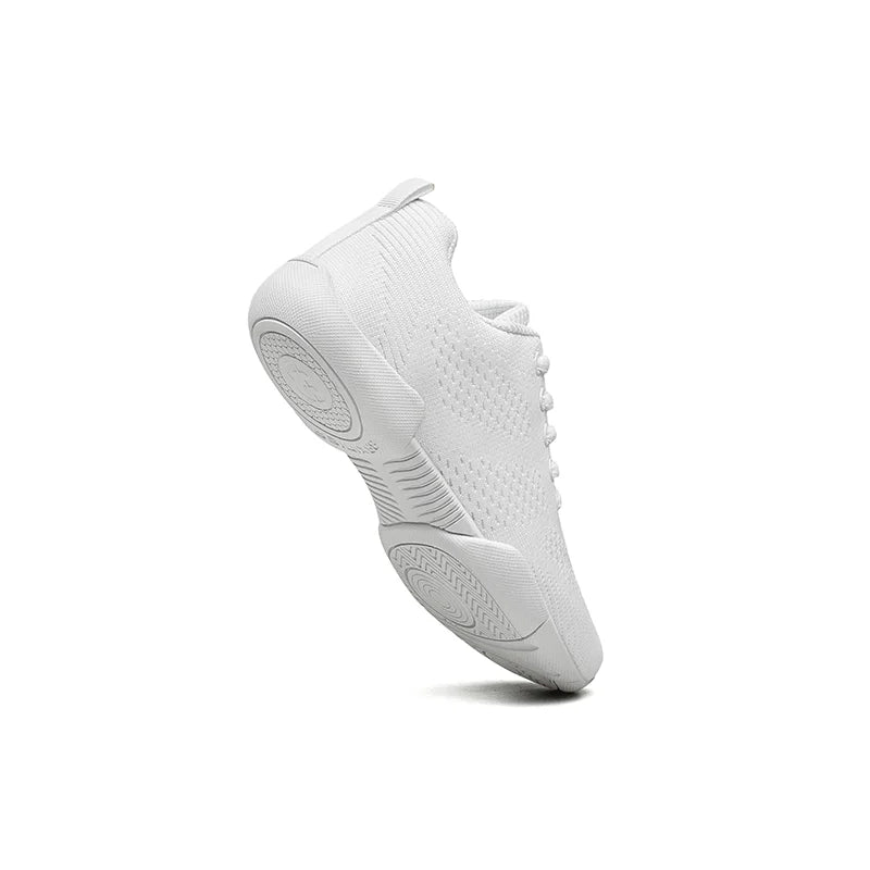 White Cheerleading Dancing Sneakers for Youth Girls Lightweight Perfect for Athletic Training Tennis Walking and Cheer