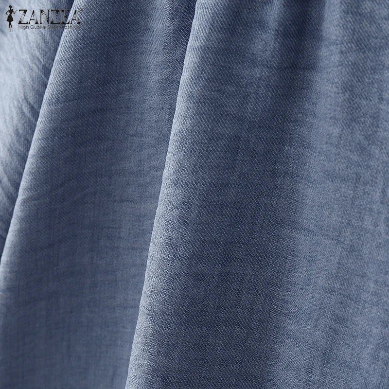 2025 Autumn Office Shirts Women Long Sleeve Buttons Blouses Casual O Neck Solid Loose Tops Female Work OL Blouses Chemise