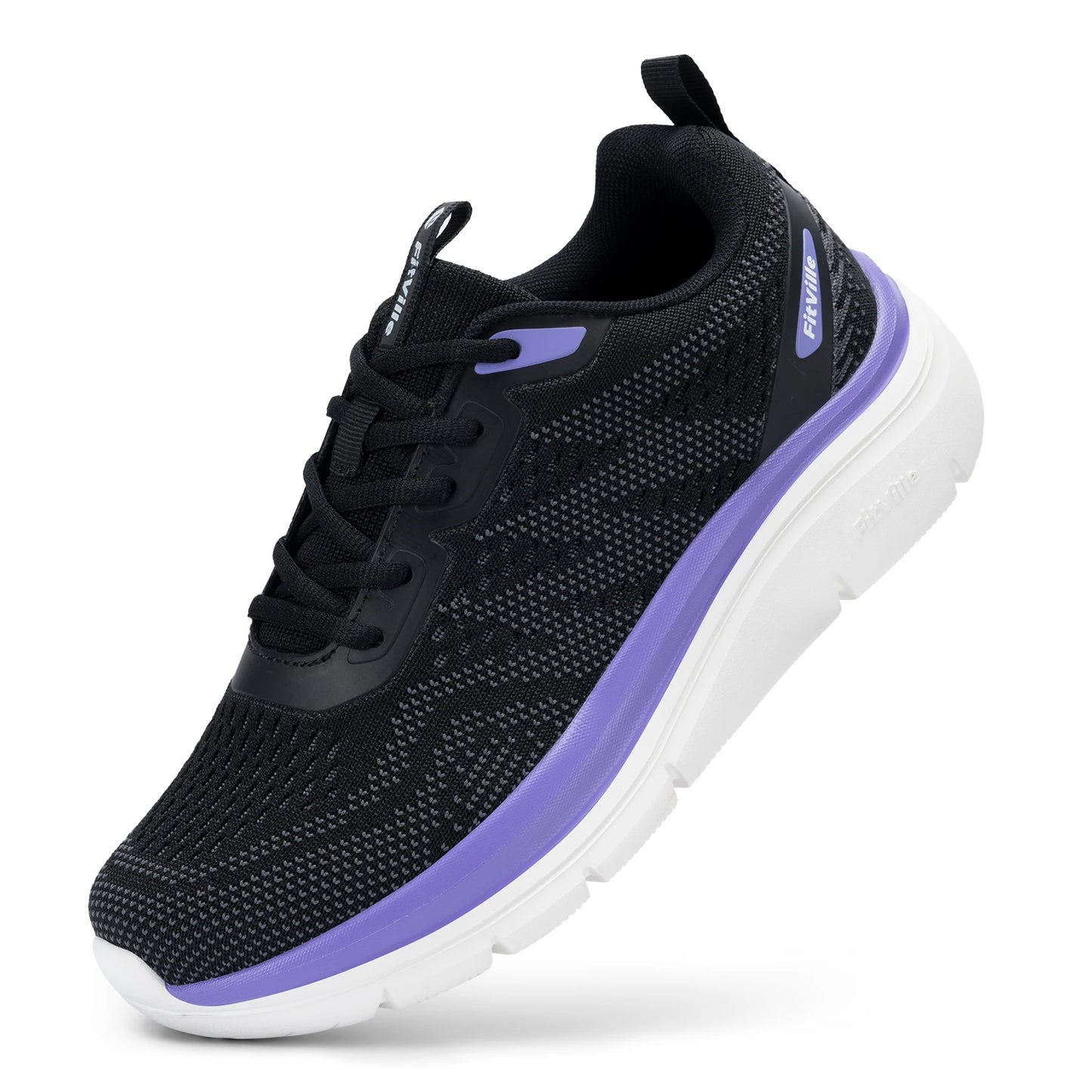 Women's Shoes Wide Width Walking Casual Shoes Thick Sole Lightweight Sneakers for Swollen Feet Relieve Toe Pain