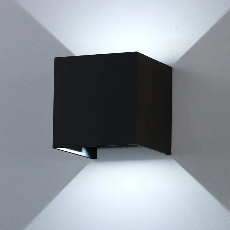 Aluminium LED-wandlamp voor buiten, waterdicht IP65, tuinverlichting, 6W 12W, wandlampen voor binnen, slaapkamer, woonkamer, trapverlichting