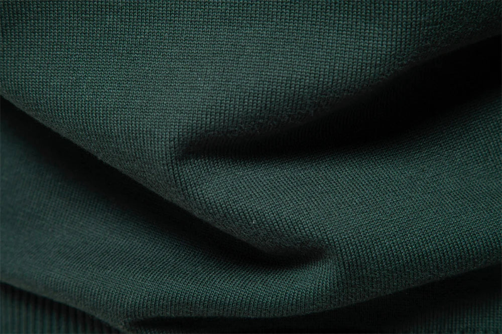 Men's Quarter Zip Cotton Pullover Sweaters Solid Colour Casual Social Knitted Mock Neck Polo Sweaters for Men