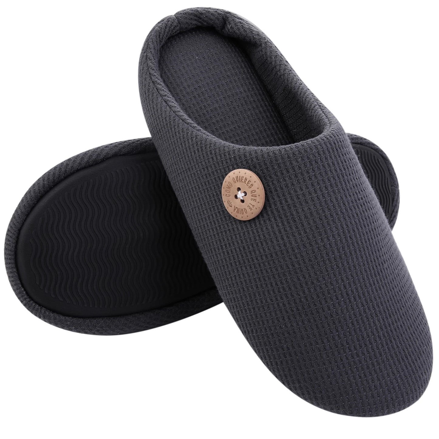 Women's Warm Fur Slippers With Soft Memory Foam Ladies' Plush Flat Indoor Shoes With Non-Slip Fluffy Cotton Fuzzy Slides