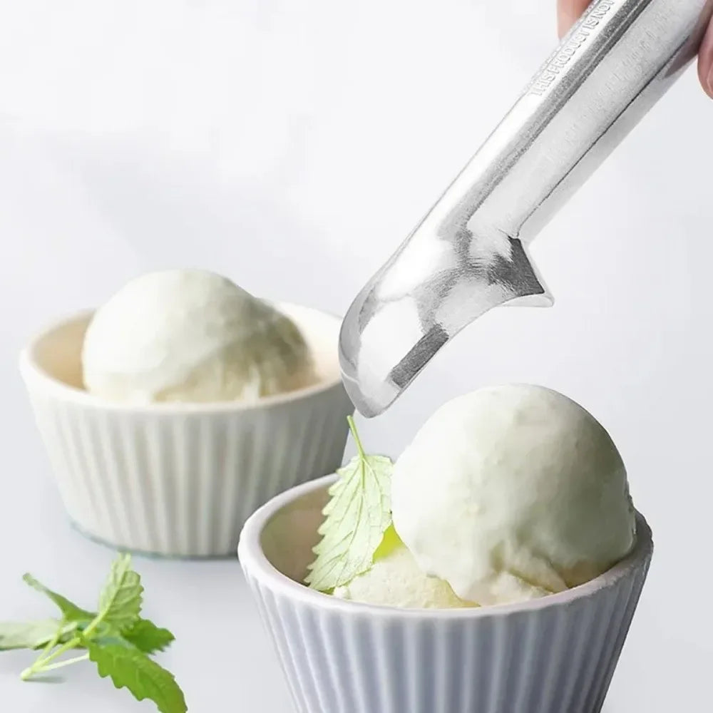 1/2PCS Non-stick Ice Cream Spoons Stainless Steel Fruit Ice Ball Making Tools Handled Dessert Digging Scoop Kitchen Bar Gadgets