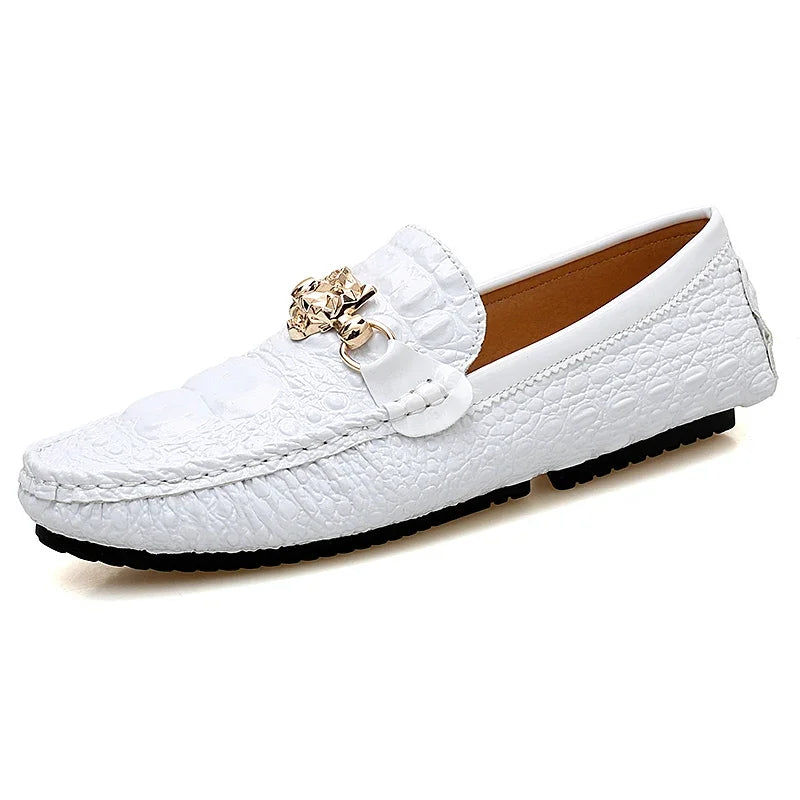 2024 Nieuwe stijlvolle herenschoenen in grote maten 39-48, casual mocassins, wit, zilver, herenschoenen, formeel, zakelijk, kantoor, feestmocassin, loafers