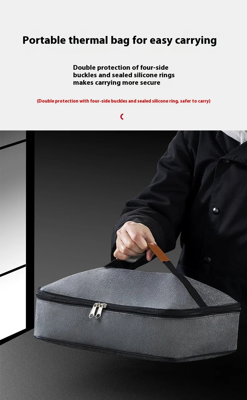 Extra grote geïsoleerde, luchtdichte lunchbox van roestvrij staal (316) van voedingskwaliteit - magnetronbestendig voor kantoorpersoneel en studenten