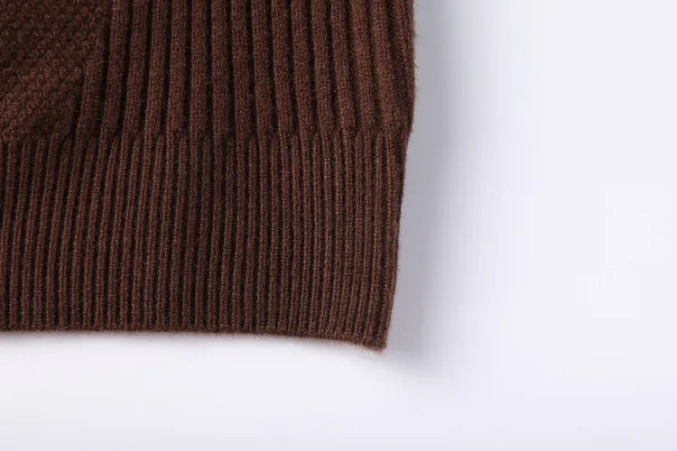 Men's Solid Colour Sweater, Stretchy and Warm For Autumn, Suitable For Business Casual and Male Daily Commute