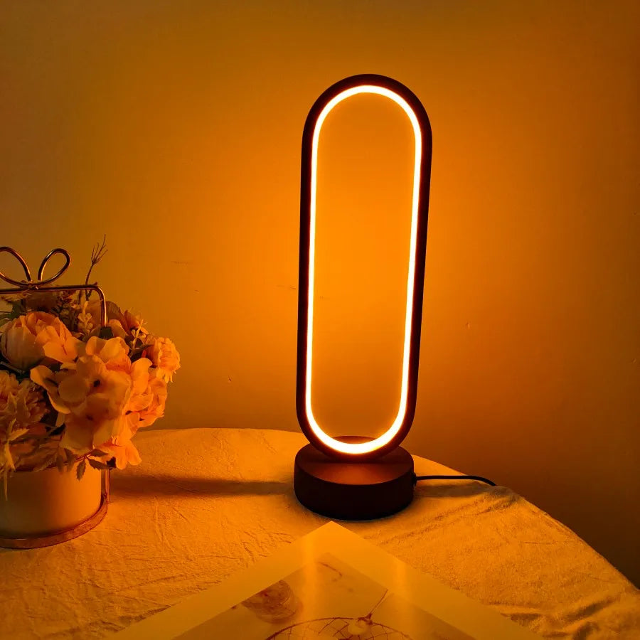 1 ST Lamp slaapkamer Ringlamp Woonkamer Driekleurige Dimbare Bedlamp LED Nachtlampje
