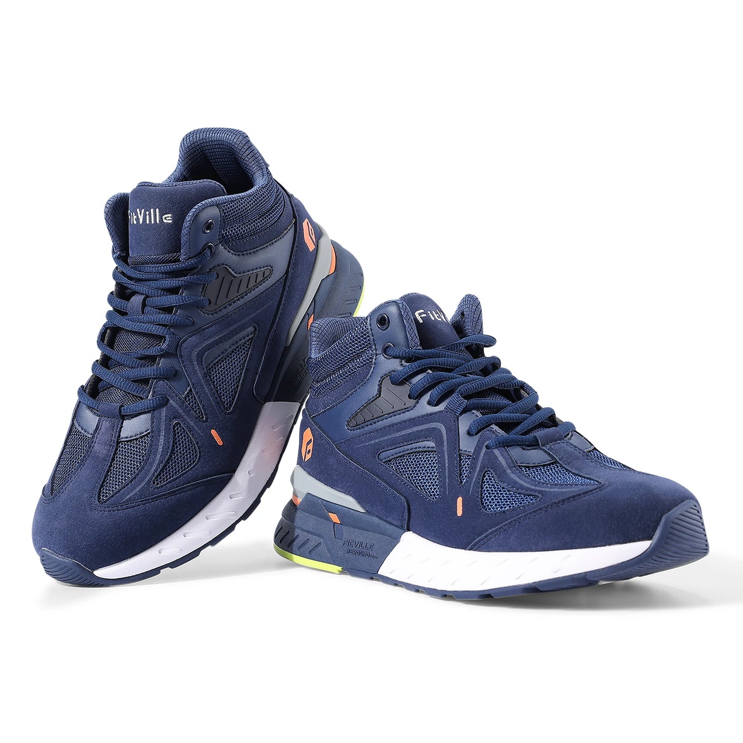 Men's High-Top Basketball Shoes Widened Lightweight Casual Sneakers Breathable For Swollen Feet Pain Relieve