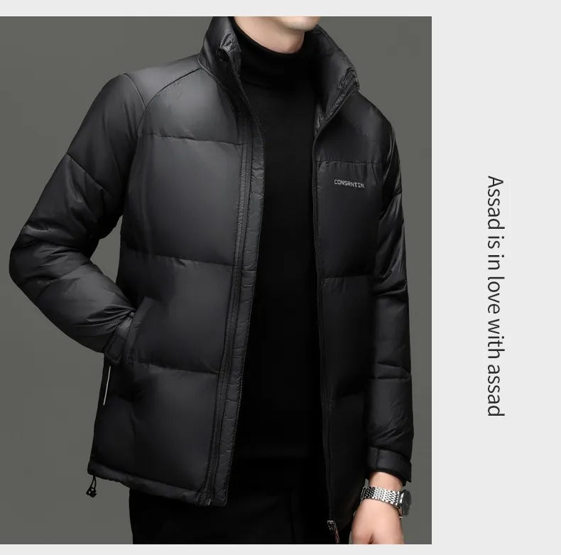 Men's Top Grade Designer Brand Parka Jacket, Casual Fashion Hooded Cropped Windbreaker, and Quilted Puffer Male Coats