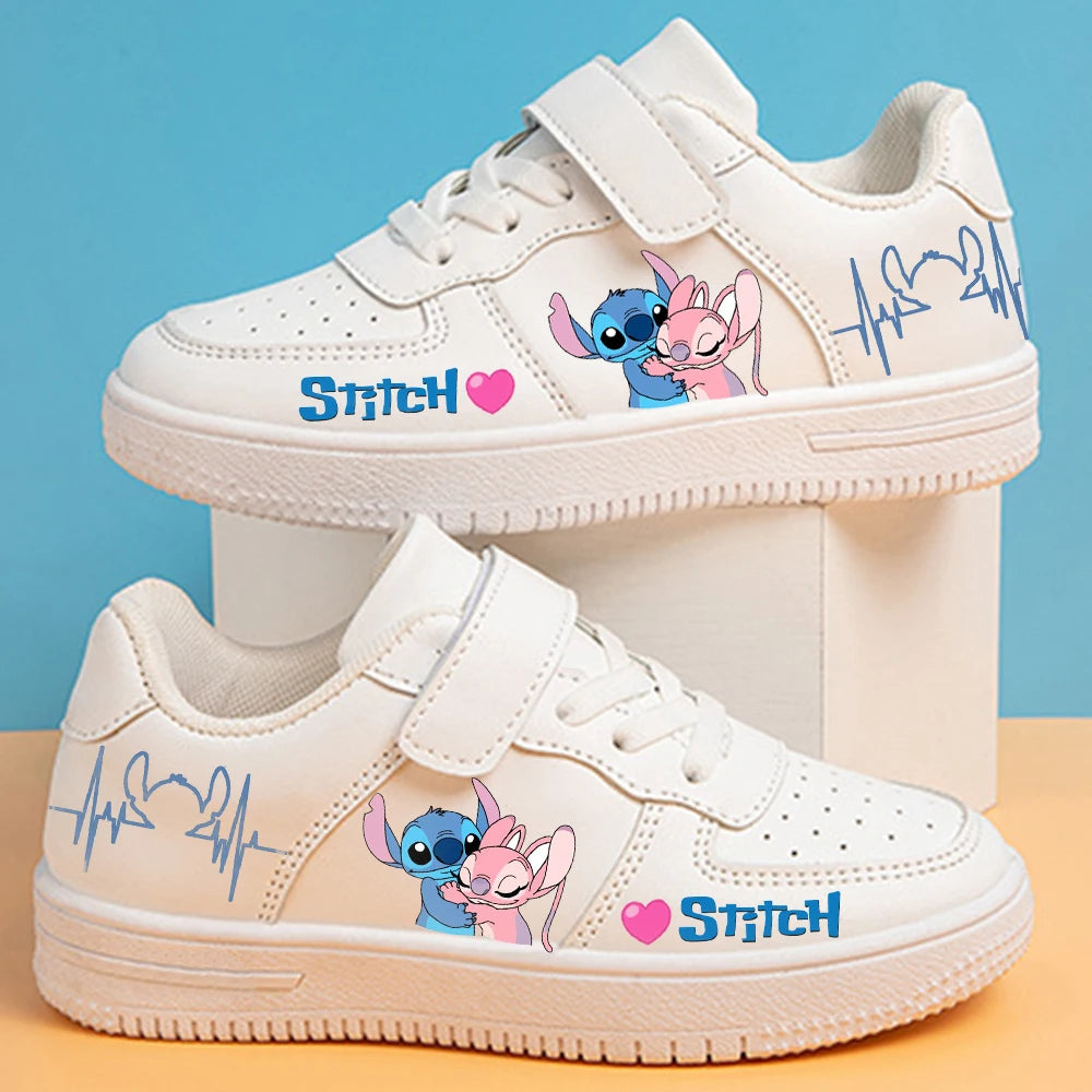Stitch Shoes Sneakers For Children Student Casual Basketball Shoes Kid Sneakers Girls Boys Running Fashion Sports Shoes Gift