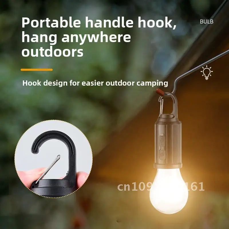 Solar Charging Retro LED/Tungsten Camping Light Emergency Tent Bulb Outdoor Lighting Cross Border New Style