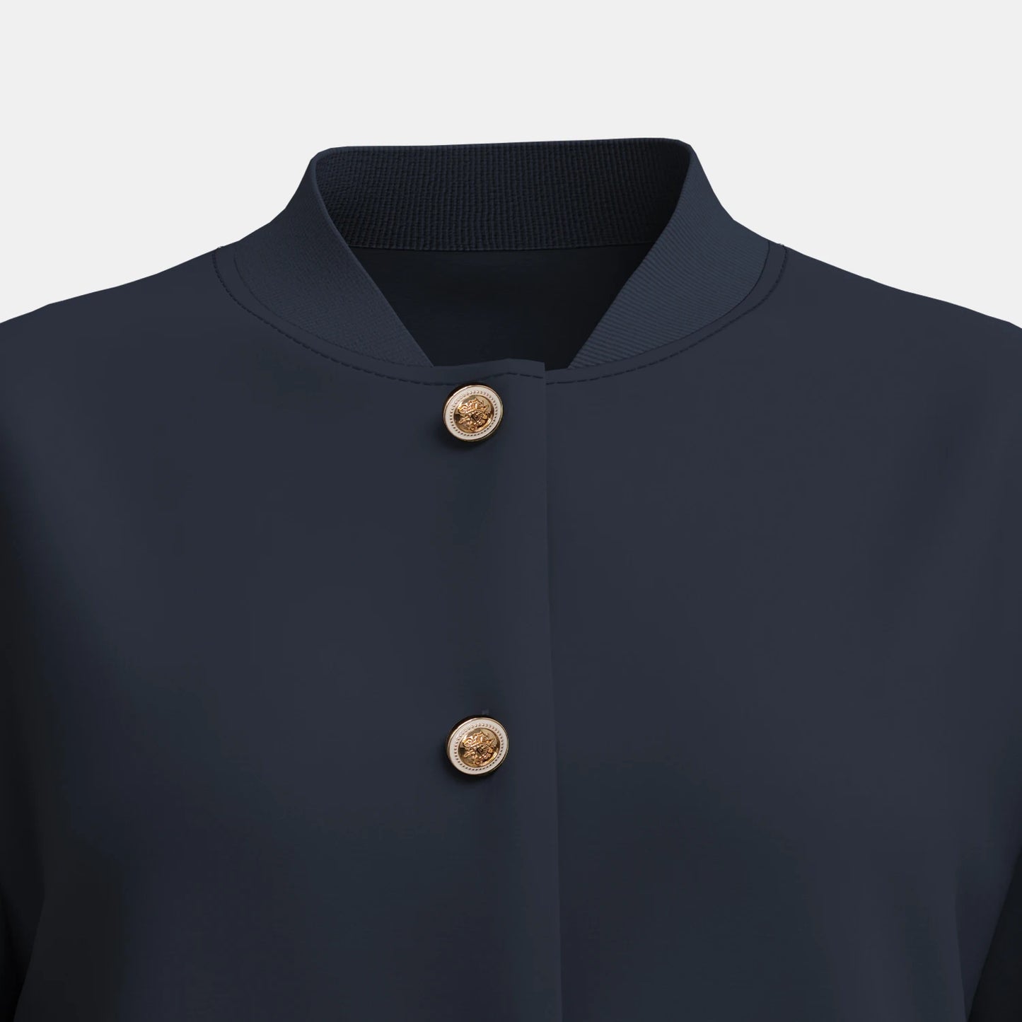 Women's Autumn Winter Baseball Jackets Stand Collar Long Sleeve Button Jackets